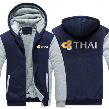 THAI AIRLINES JACKETS FLEECE SWEATSHIRT
